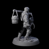 Hard Working Villager D Miniature for Dungeons and Dragons, Pathfinder or other TTRPGs