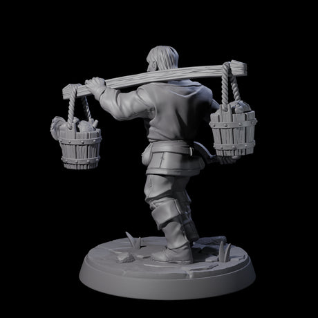 Hard Working Villager D Miniature for Dungeons and Dragons, Pathfinder or other TTRPGs
