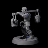 Hard Working Villager D Miniature for Dungeons and Dragons, Pathfinder or other TTRPGs