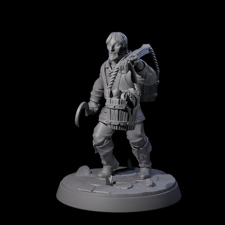 Hard Working Villager D Miniature for Dungeons and Dragons, Pathfinder or other TTRPGs