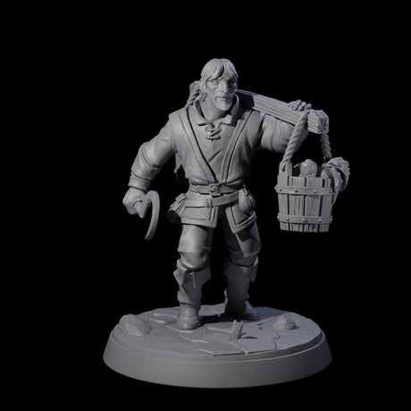 Hard Working Villager D Miniature for Dungeons and Dragons, Pathfinder or other TTRPGs