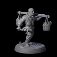 Hard Working Villager D Miniature for Dungeons and Dragons, Pathfinder or other TTRPGs