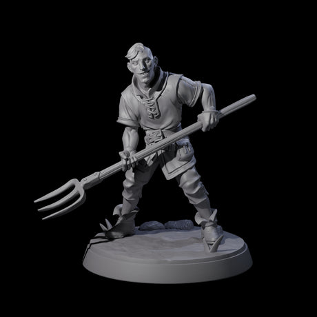 Hard Working Villager E Miniature for Dungeons and Dragons, Pathfinder or other TTRPGs