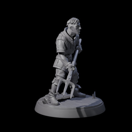 Hard Working Villager E Miniature for Dungeons and Dragons, Pathfinder or other TTRPGs