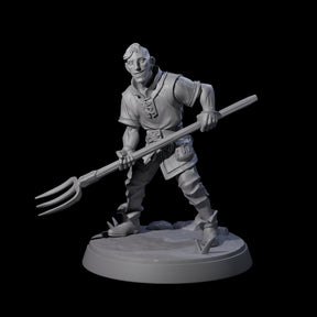 Hard Working Villager E Miniature for Dungeons and Dragons, Pathfinder or other TTRPGs