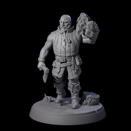 Hard Working Villager F Miniature for Dungeons and Dragons, Pathfinder or other TTRPGs