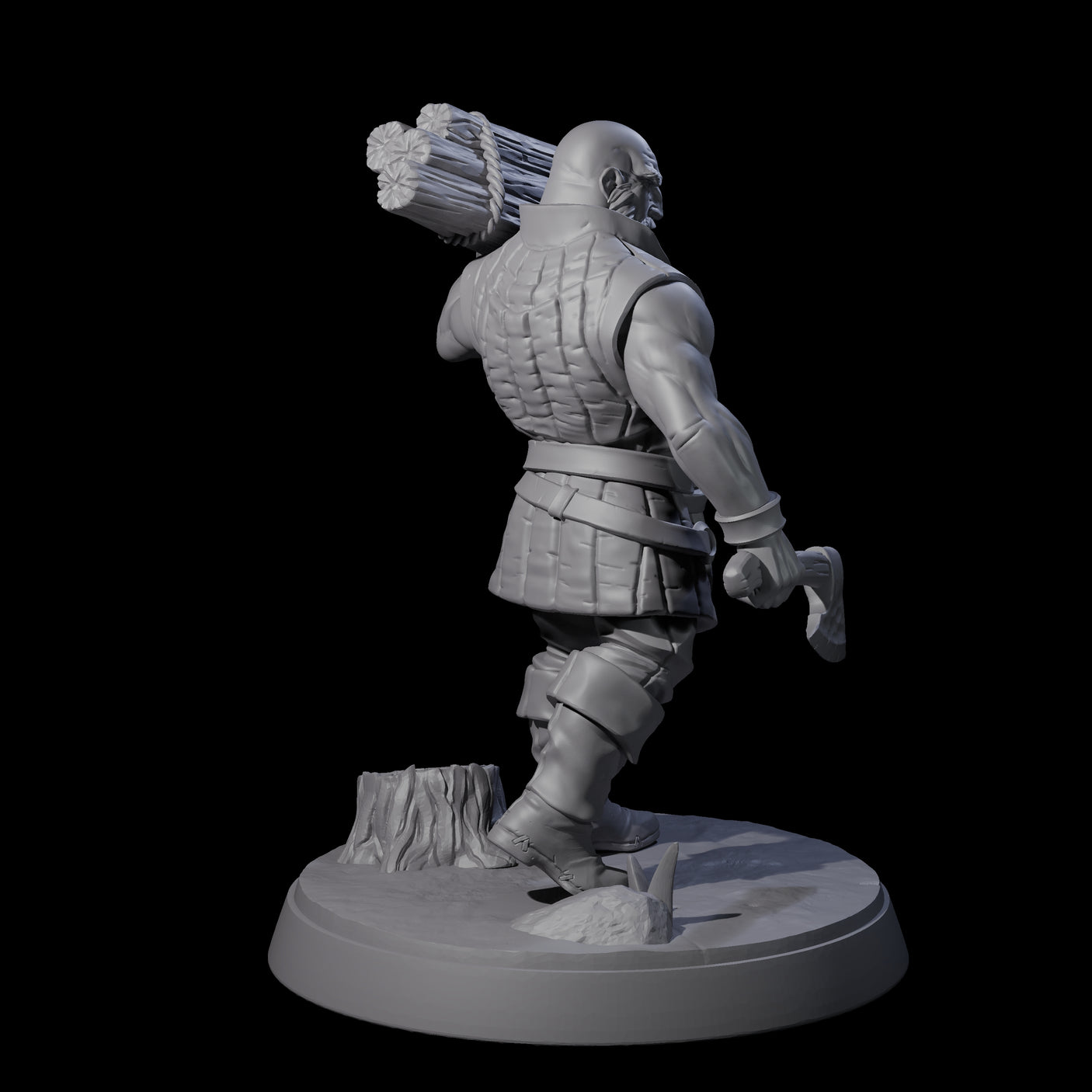 Hard Working Villager F Miniature for Dungeons and Dragons, Pathfinder or other TTRPGs