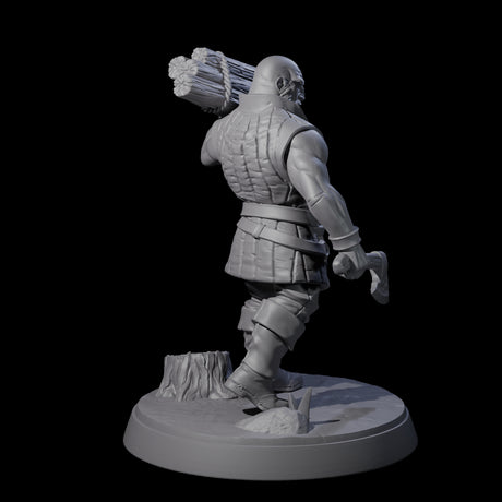 Hard Working Villager F Miniature for Dungeons and Dragons, Pathfinder or other TTRPGs