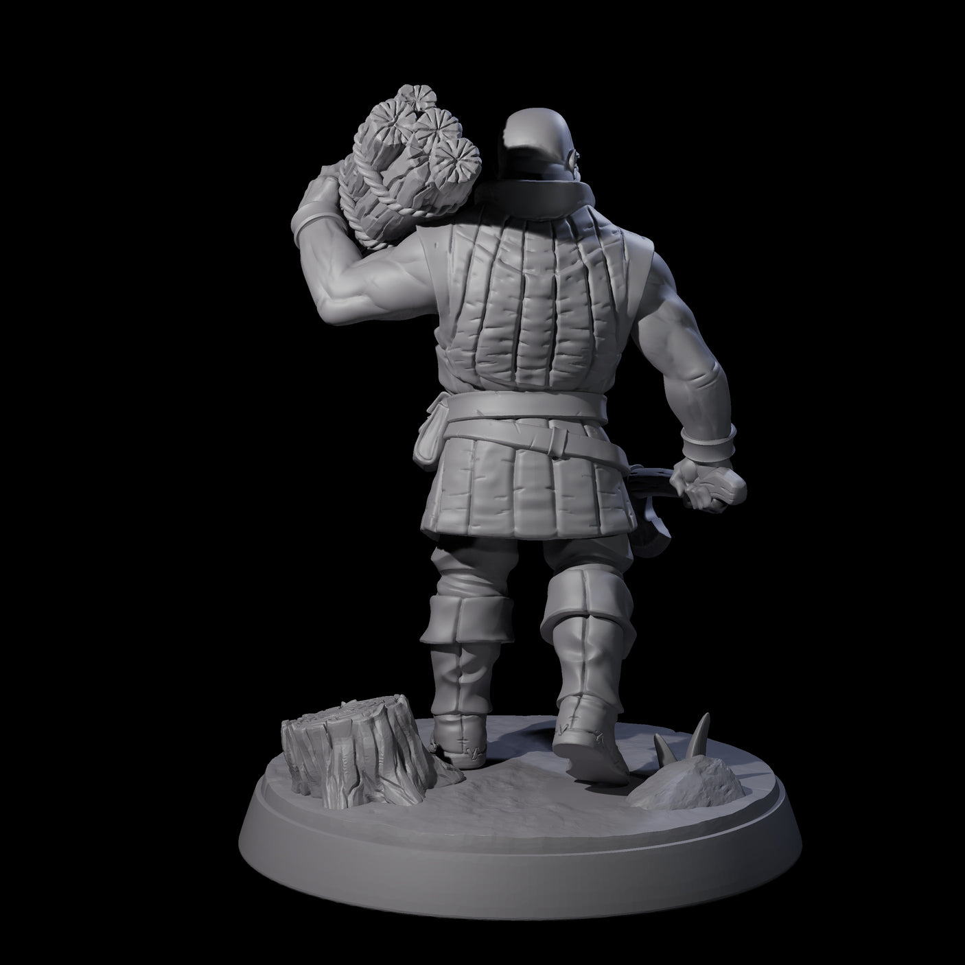 Hard Working Villager F Miniature for Dungeons and Dragons, Pathfinder or other TTRPGs