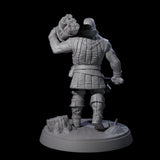 Hard Working Villager F Miniature for Dungeons and Dragons, Pathfinder or other TTRPGs