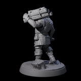 Hard Working Villager F Miniature for Dungeons and Dragons, Pathfinder or other TTRPGs