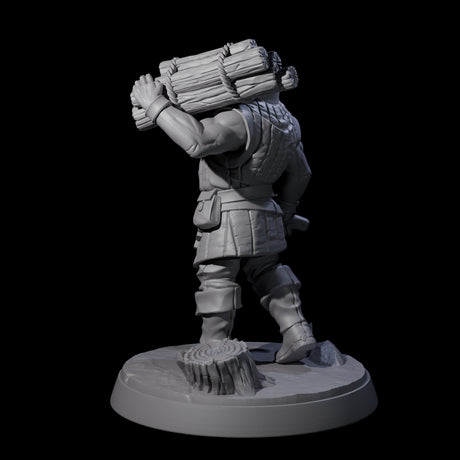 Hard Working Villager F Miniature for Dungeons and Dragons, Pathfinder or other TTRPGs