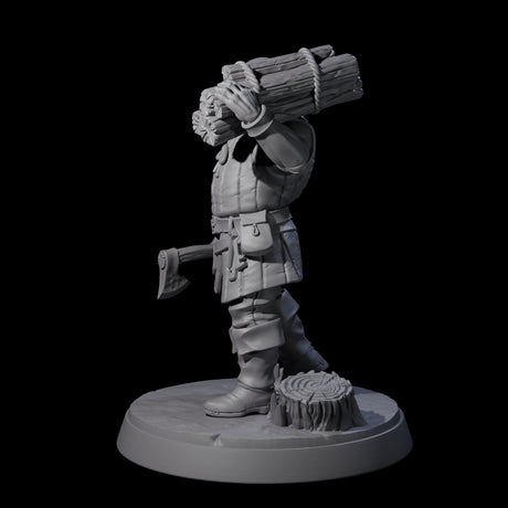 Hard Working Villager F Miniature for Dungeons and Dragons, Pathfinder or other TTRPGs