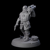 Hard Working Villager F Miniature for Dungeons and Dragons, Pathfinder or other TTRPGs