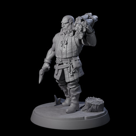 Hard Working Villager F Miniature for Dungeons and Dragons, Pathfinder or other TTRPGs