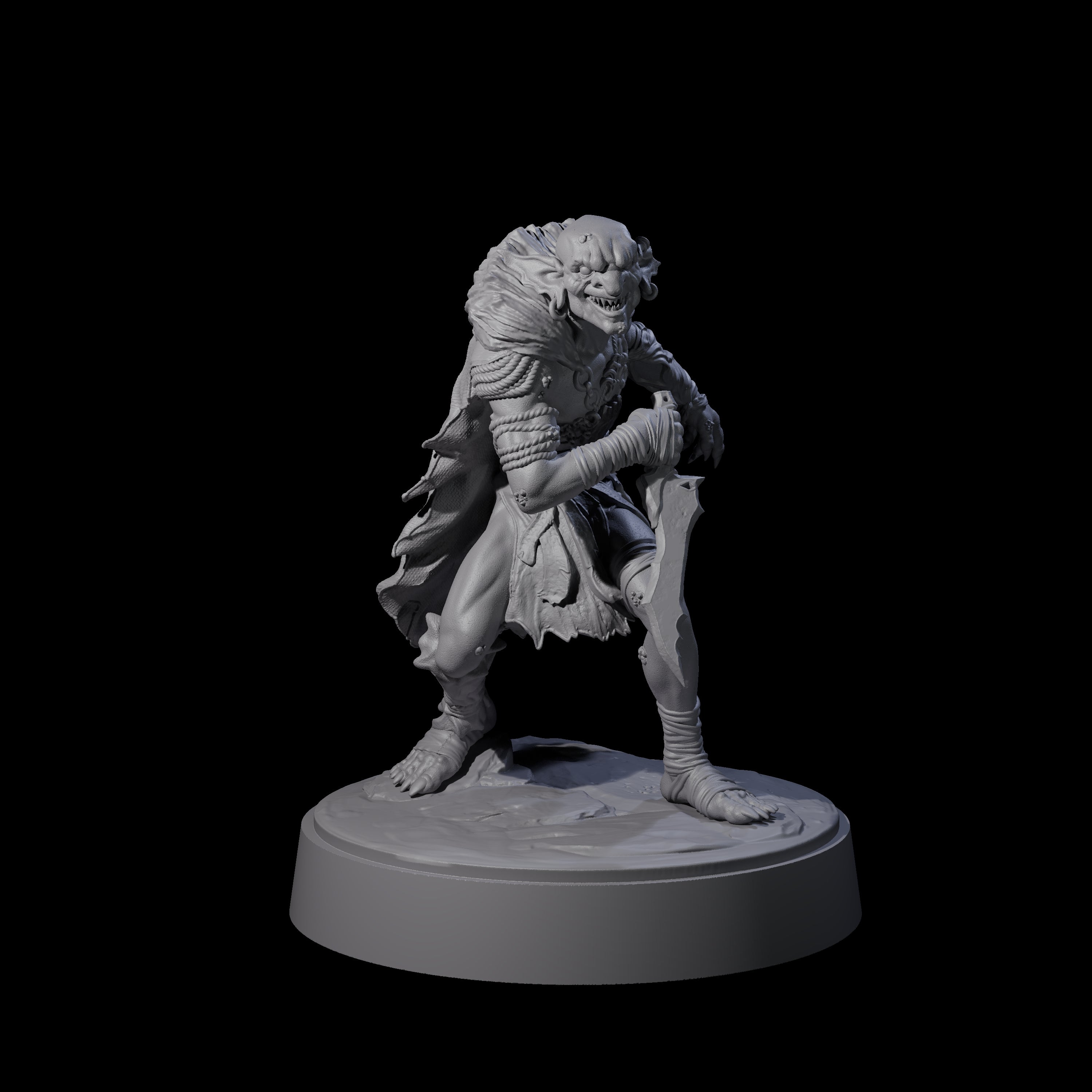 Hardy Goblin Scavenger A Miniature for Dungeons and Dragons, Pathfinder or other TTRPGs