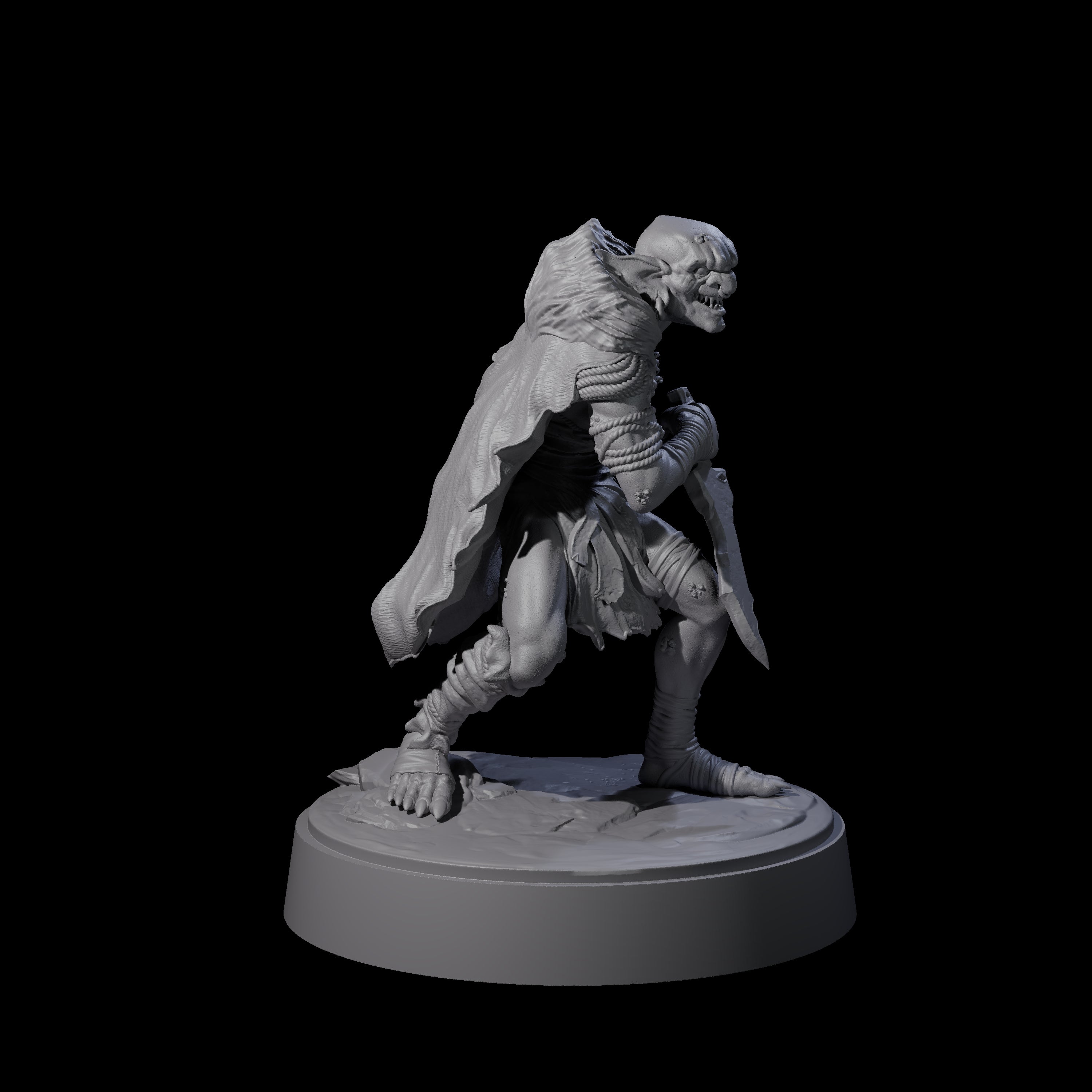 Hardy Goblin Scavenger A Miniature for Dungeons and Dragons, Pathfinder or other TTRPGs