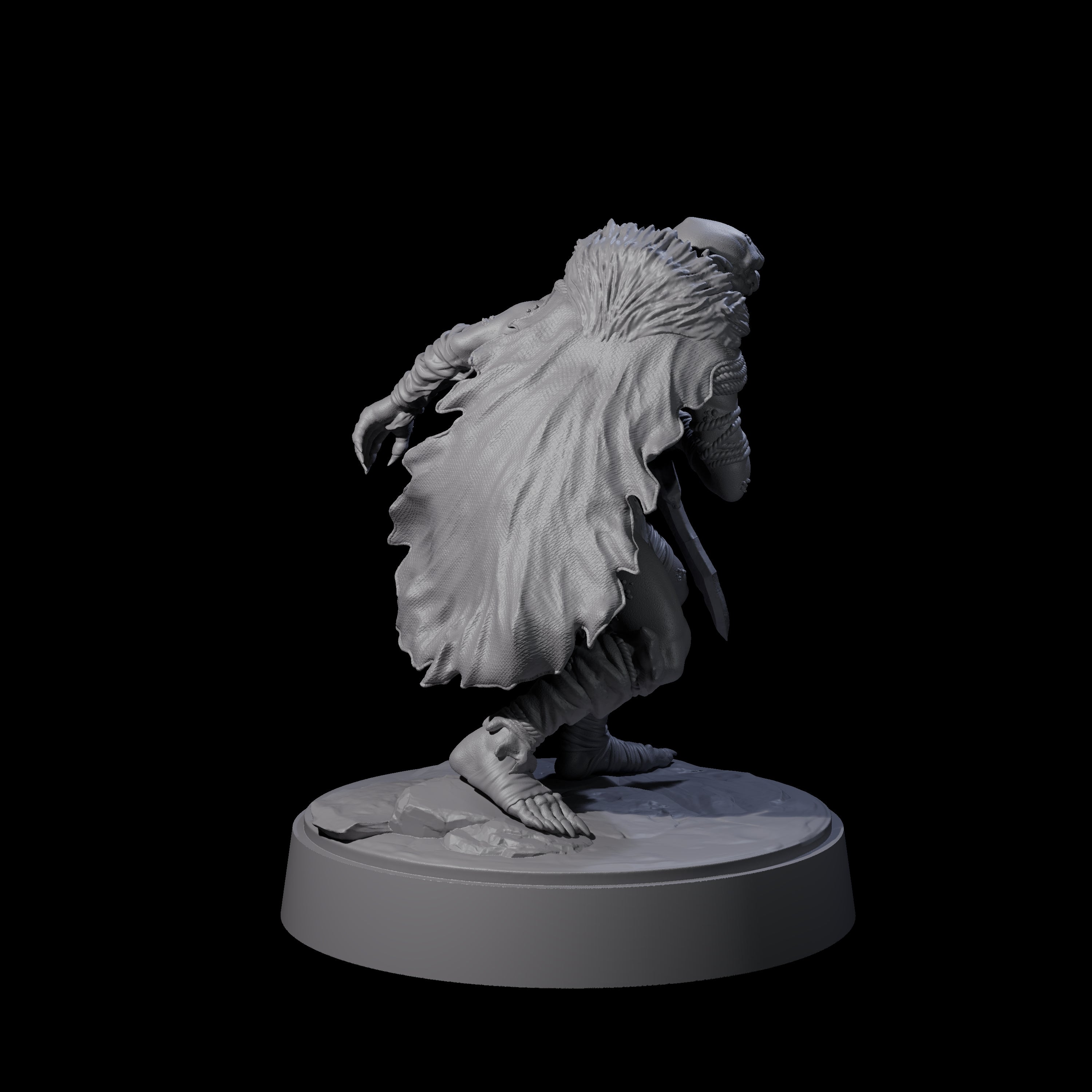 Hardy Goblin Scavenger A Miniature for Dungeons and Dragons, Pathfinder or other TTRPGs
