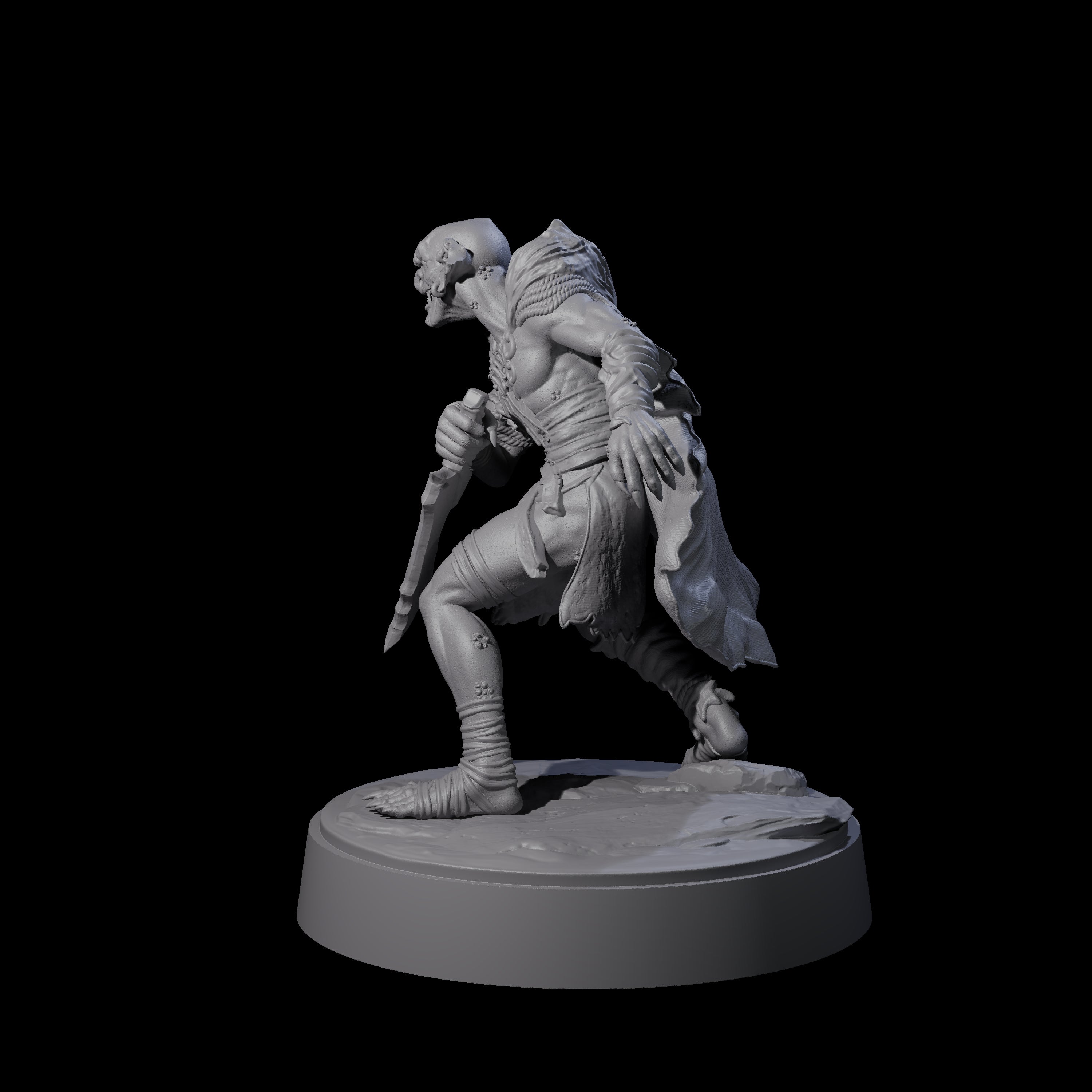 Hardy Goblin Scavenger A Miniature for Dungeons and Dragons, Pathfinder or other TTRPGs