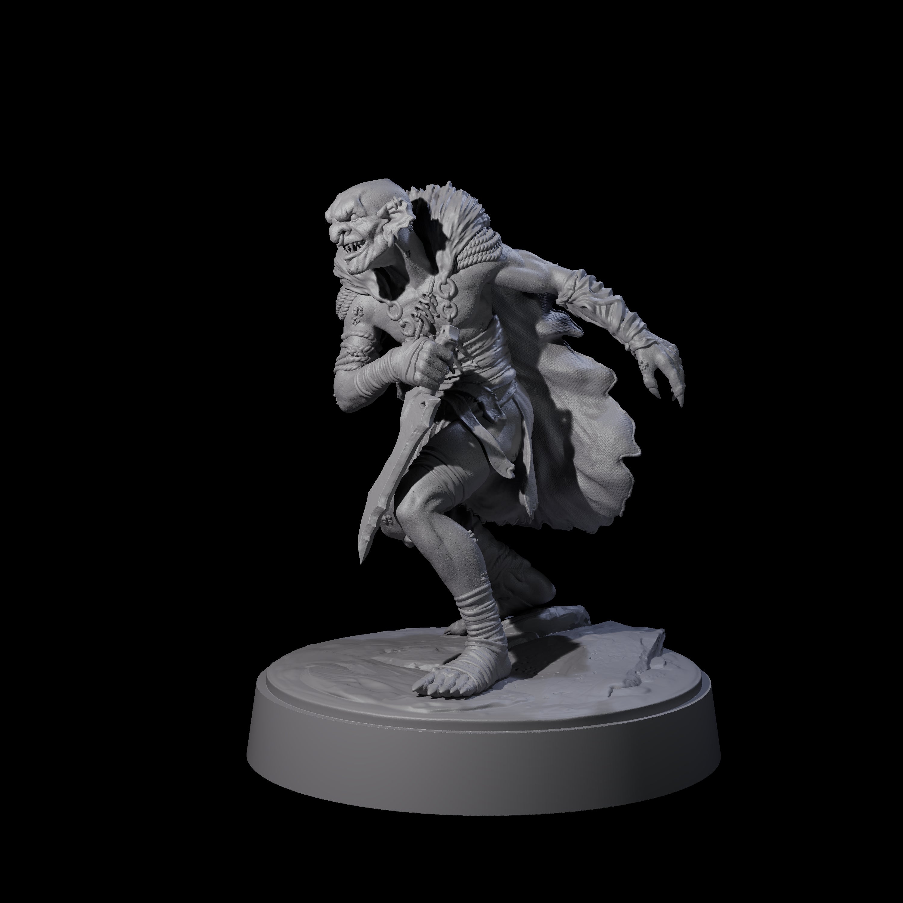 Hardy Goblin Scavenger A Miniature for Dungeons and Dragons, Pathfinder or other TTRPGs