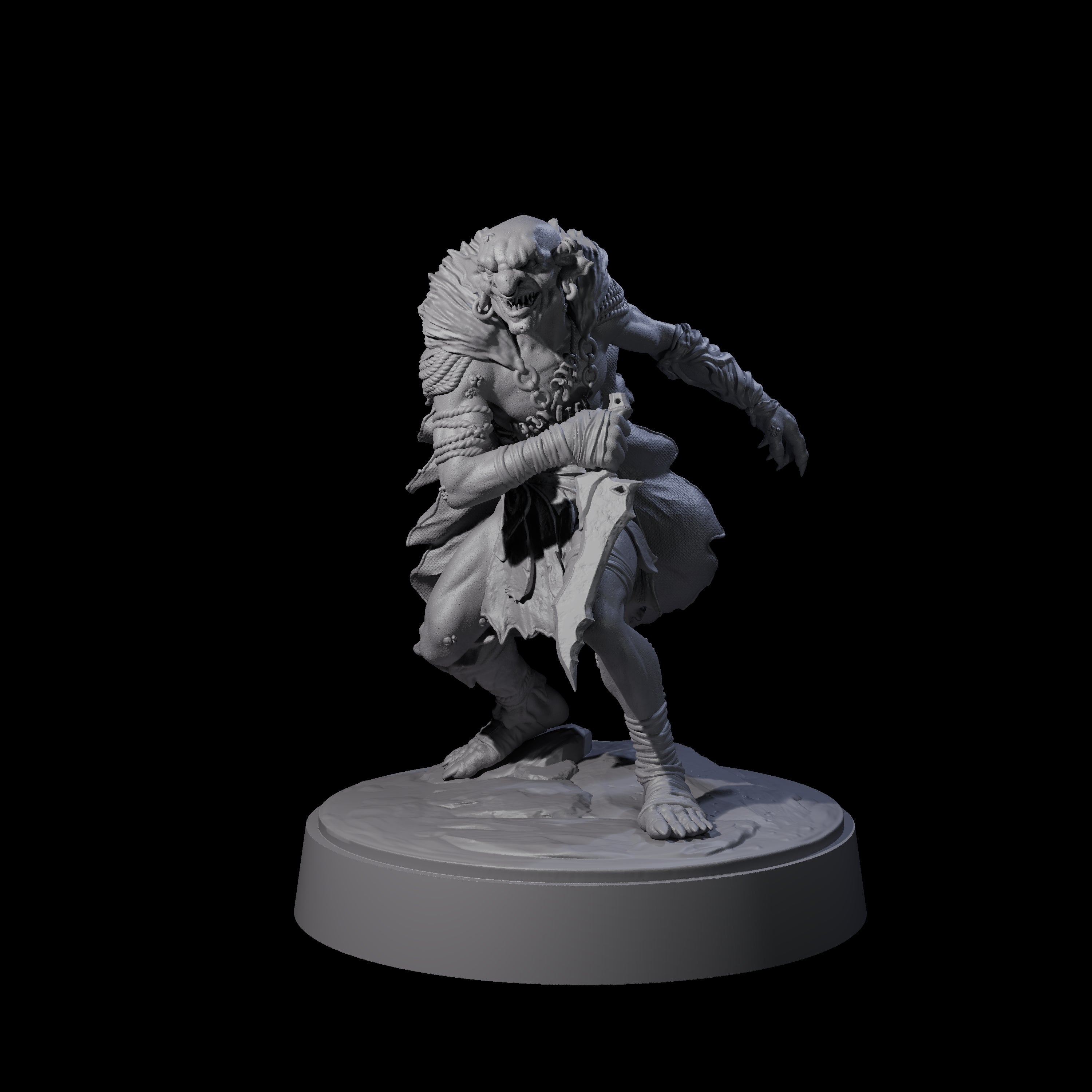 Hardy Goblin Scavenger A Miniature for Dungeons and Dragons, Pathfinder or other TTRPGs