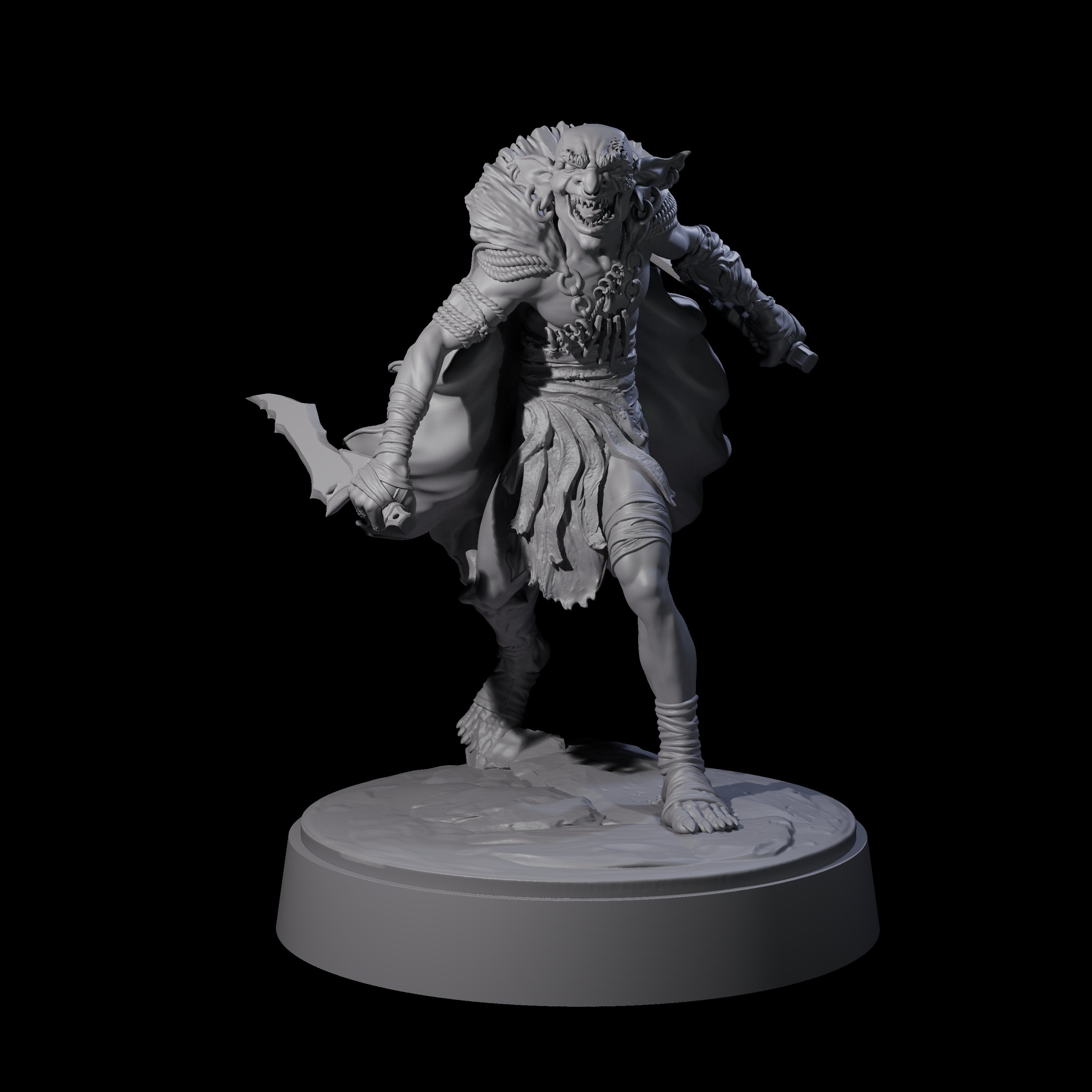 Hardy Goblin Scavenger B Miniature for Dungeons and Dragons, Pathfinder or other TTRPGs
