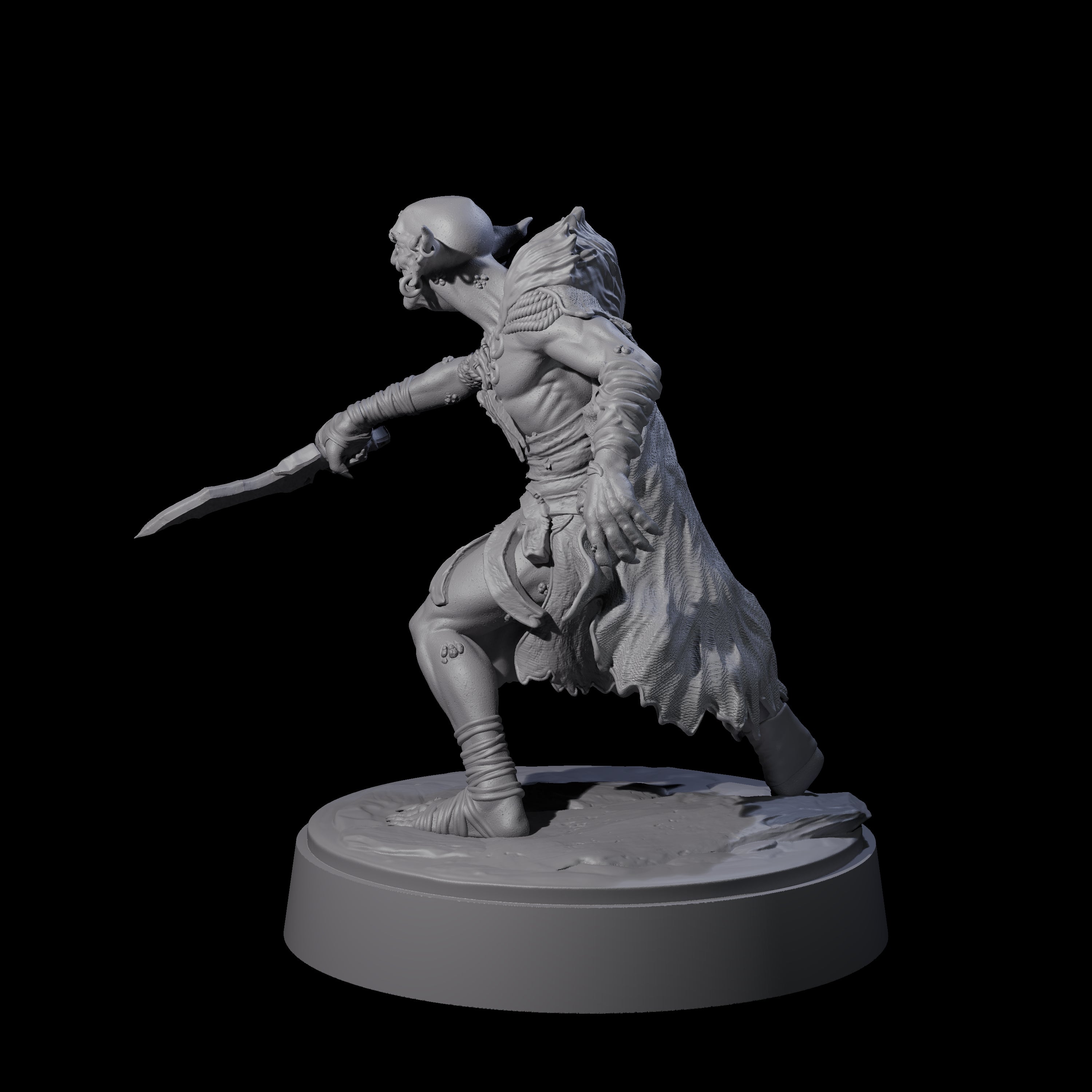 Hardy Goblin Scavenger C Miniature for Dungeons and Dragons, Pathfinder or other TTRPGs