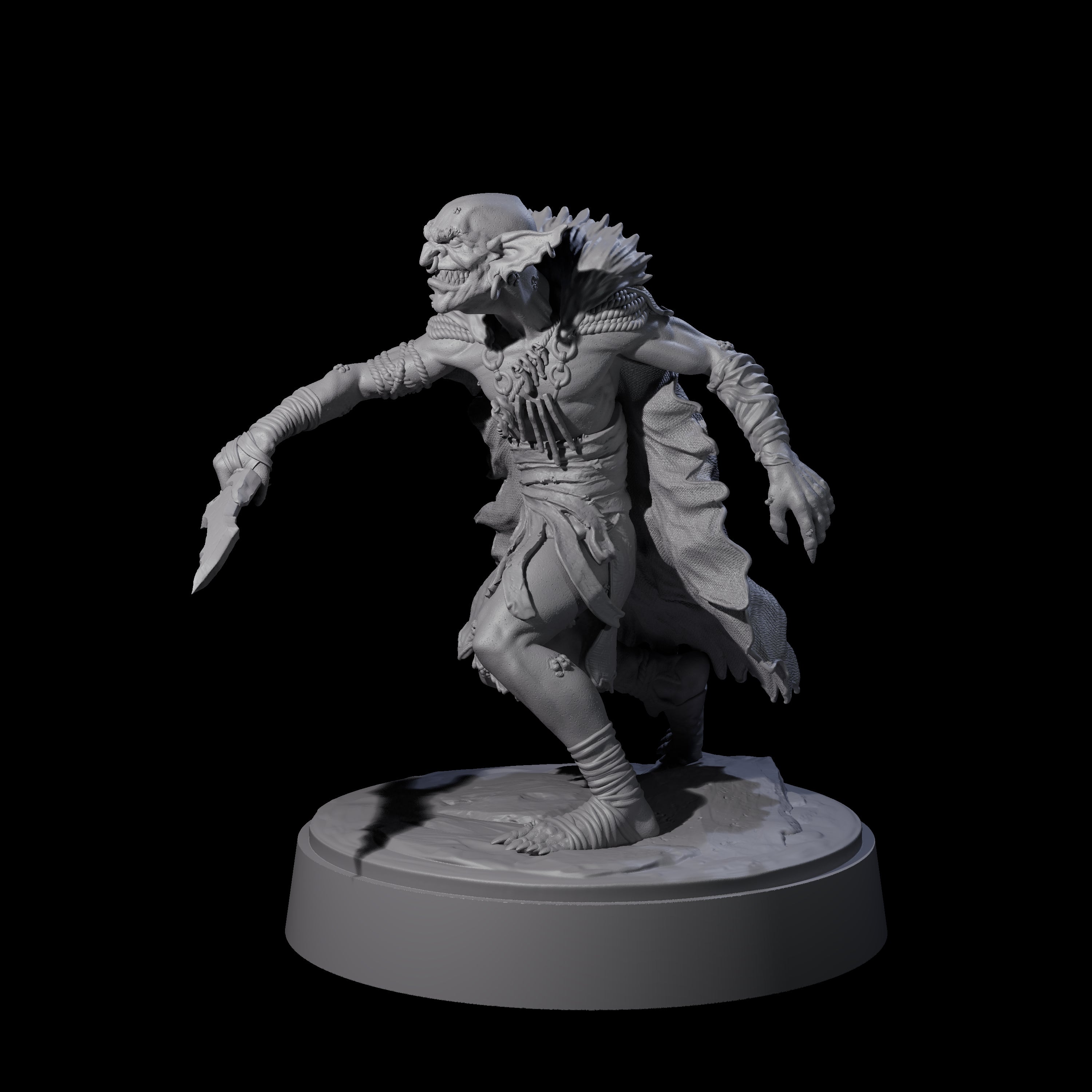 Hardy Goblin Scavenger C Miniature for Dungeons and Dragons, Pathfinder or other TTRPGs