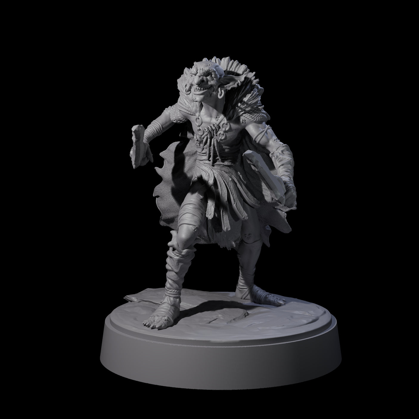 Hardy Goblin Scavenger D Miniature for Dungeons and Dragons, Pathfinder or other TTRPGs