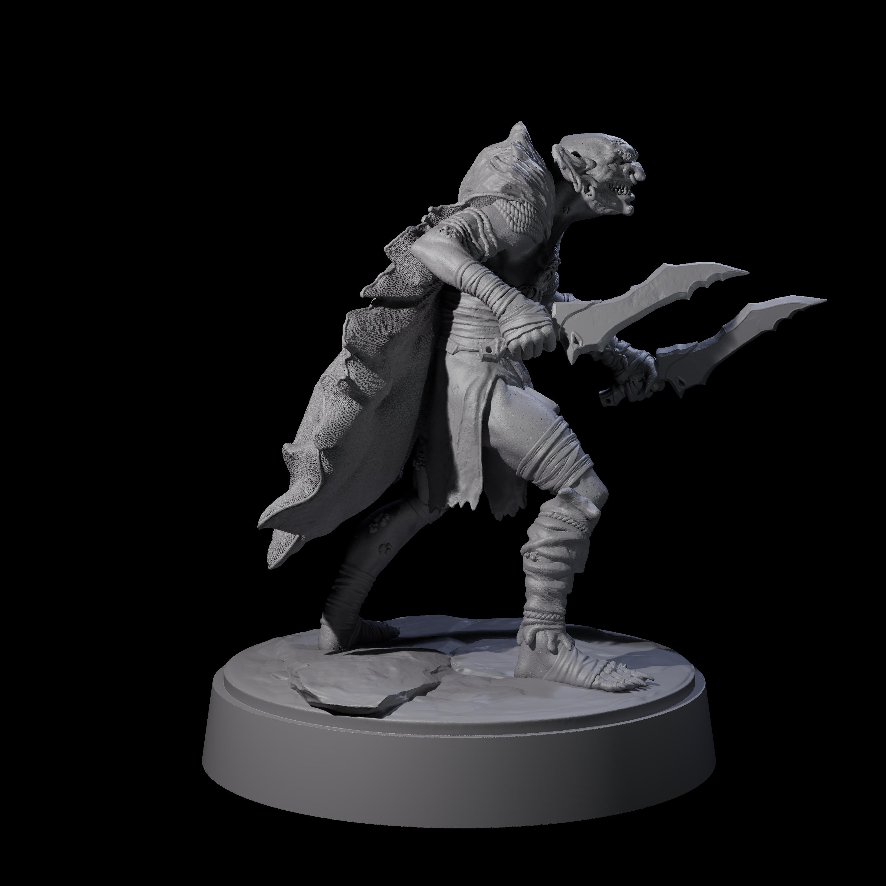 Hardy Goblin Scavenger D Miniature for Dungeons and Dragons, Pathfinder or other TTRPGs
