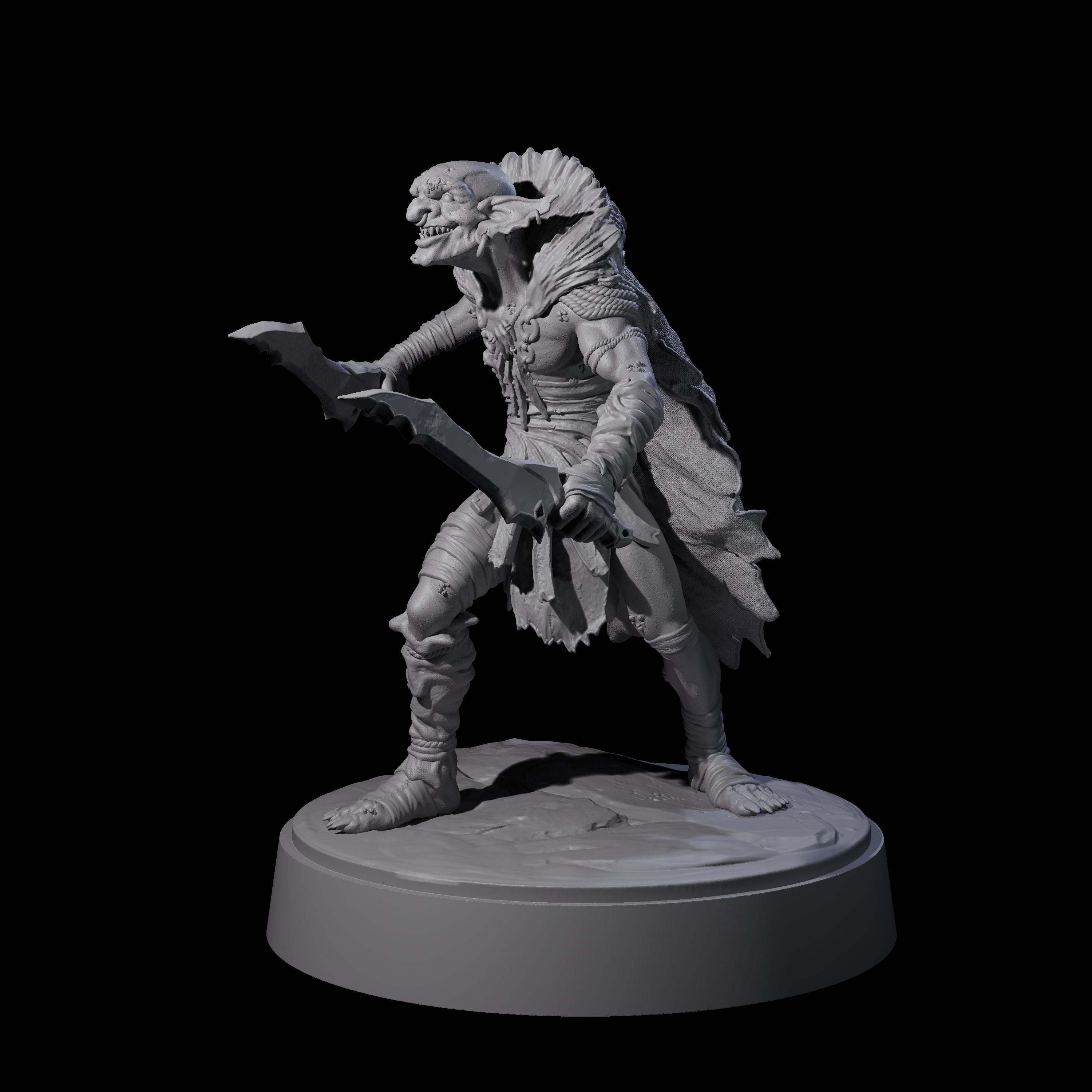 Hardy Goblin Scavenger D Miniature for Dungeons and Dragons, Pathfinder or other TTRPGs