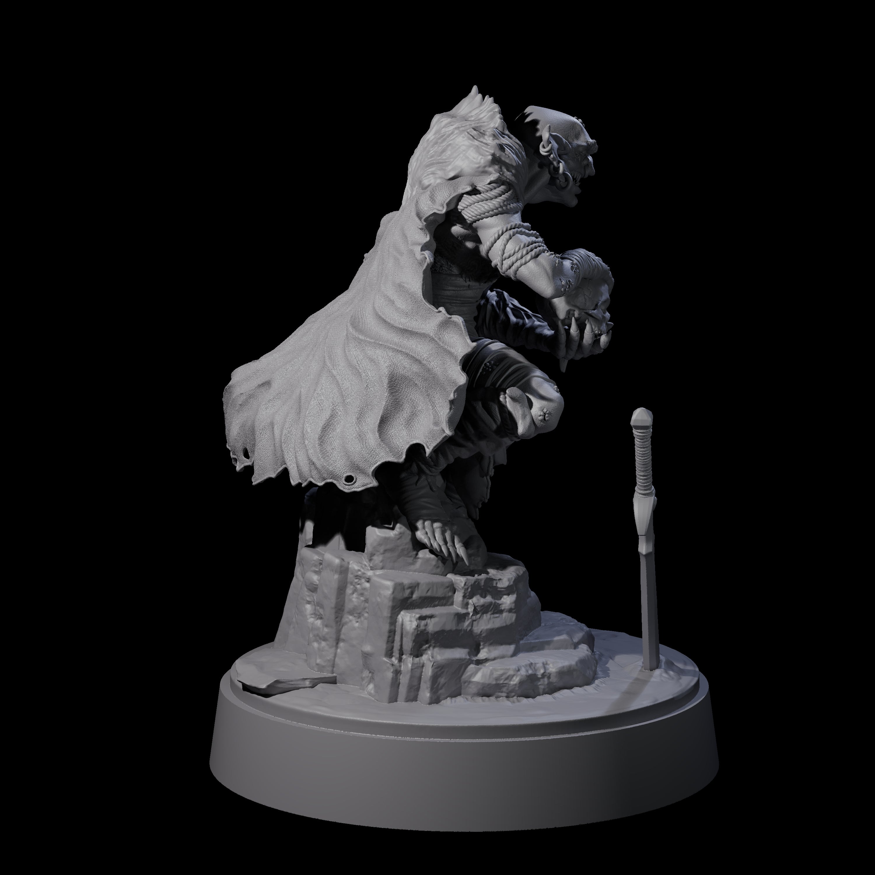 Hardy Goblin Scavenger E Miniature for Dungeons and Dragons, Pathfinder or other TTRPGs