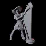 Harp Musician Miniature for Dungeons and Dragons, Pathfinder or other TTRPGs