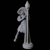 Harp Musician Miniature for Dungeons and Dragons, Pathfinder or other TTRPGs