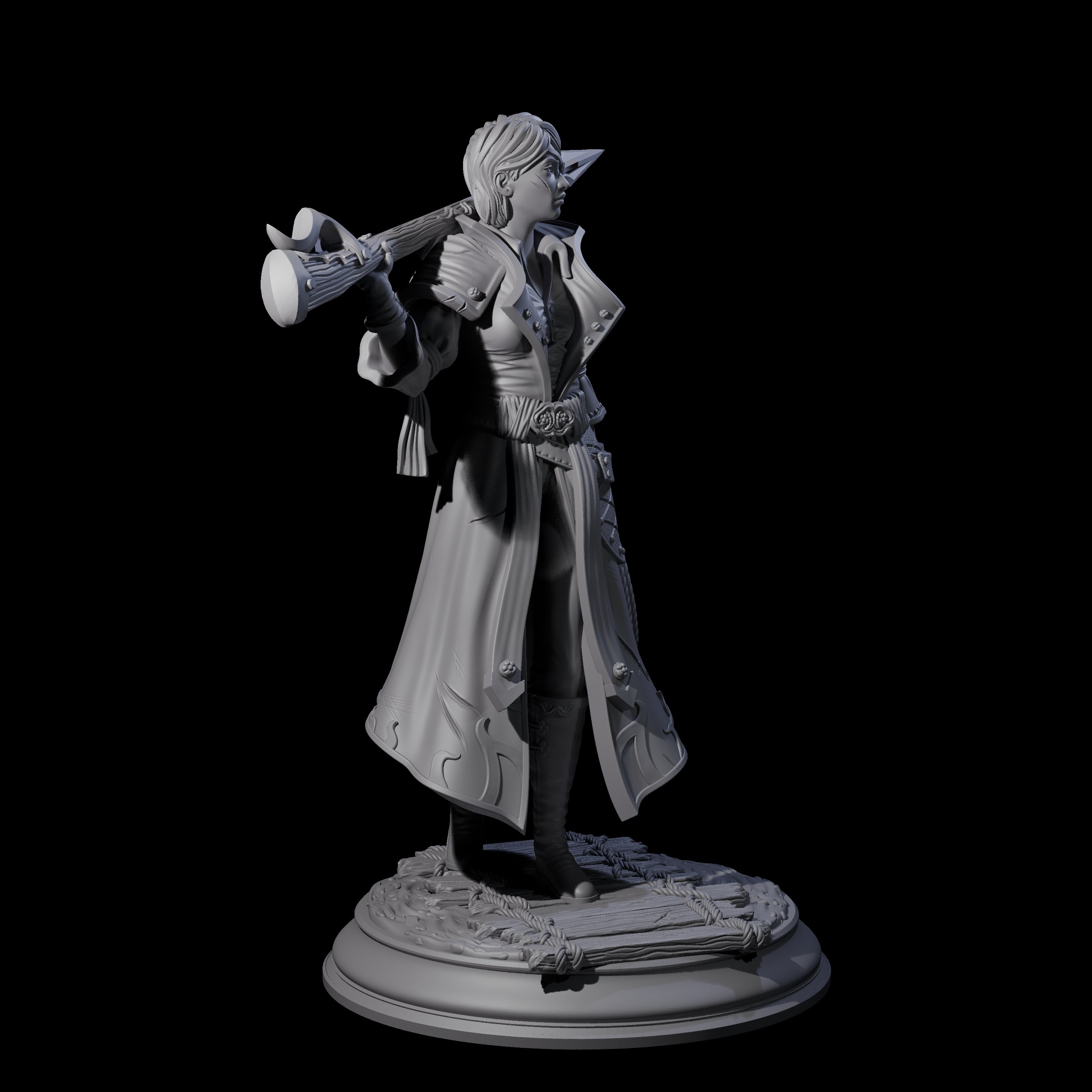 Harpoon Sharpshooter Miniature for Dungeons and Dragons, Pathfinder or other TTRPGs