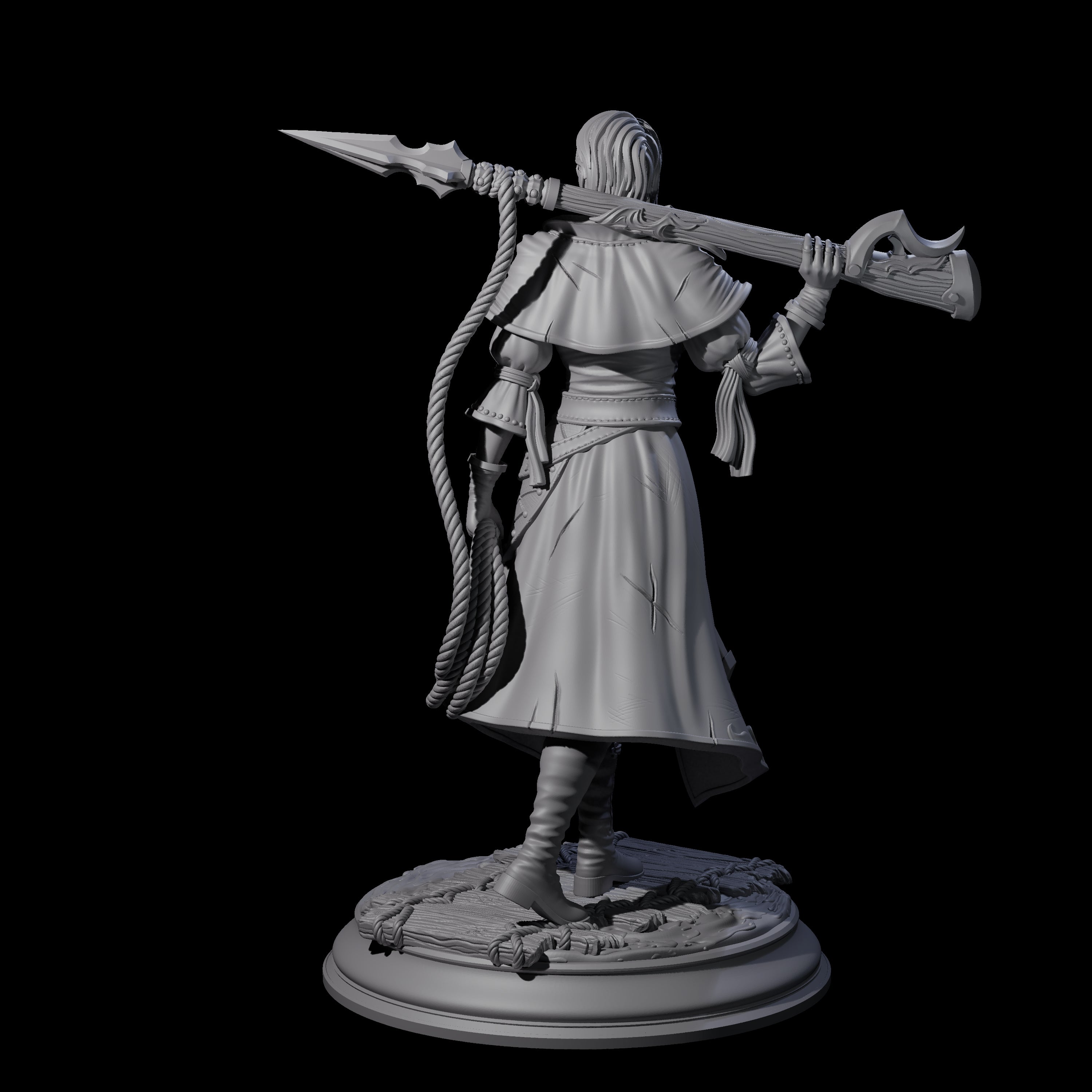 Harpoon Sharpshooter Miniature for Dungeons and Dragons, Pathfinder or other TTRPGs