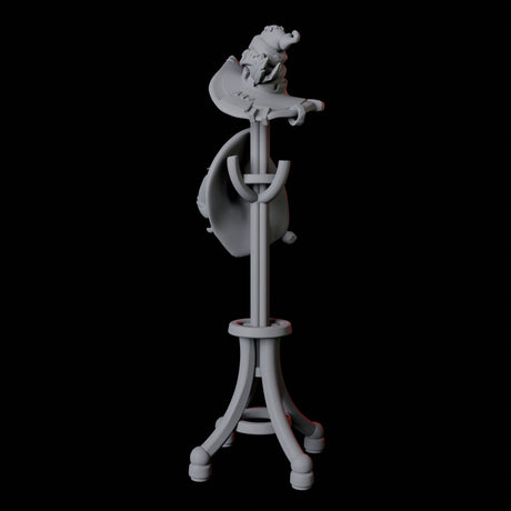 Hat Rack Miniature for Dungeons and Dragons, Pathfinder or other TTRPGs