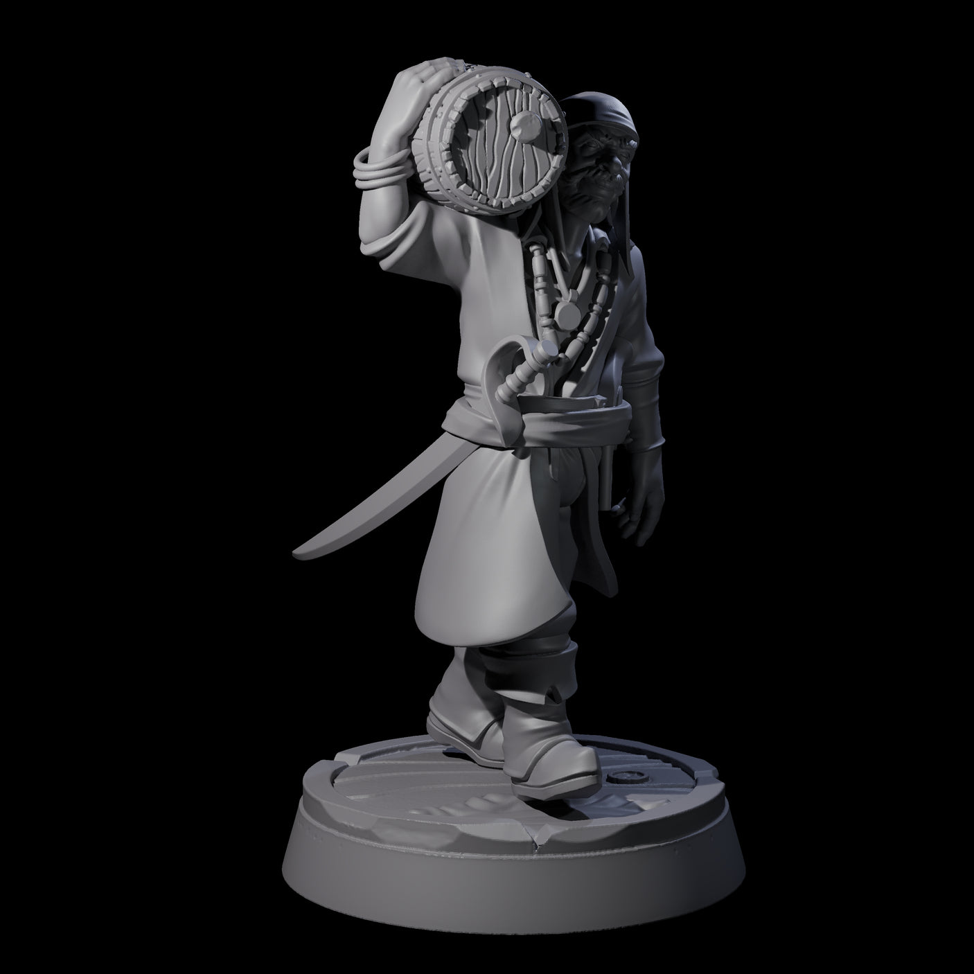 Hauling Human Sailor Miniature for Dungeons and Dragons, Pathfinder or other TTRPGs
