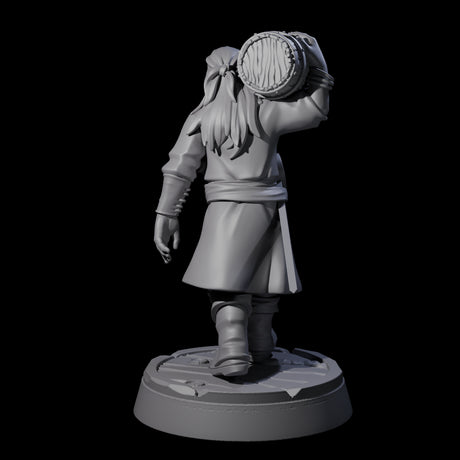Hauling Human Sailor Miniature for Dungeons and Dragons, Pathfinder or other TTRPGs