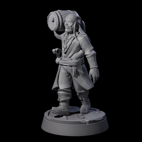 Hauling Human Sailor Miniature for Dungeons and Dragons, Pathfinder or other TTRPGs