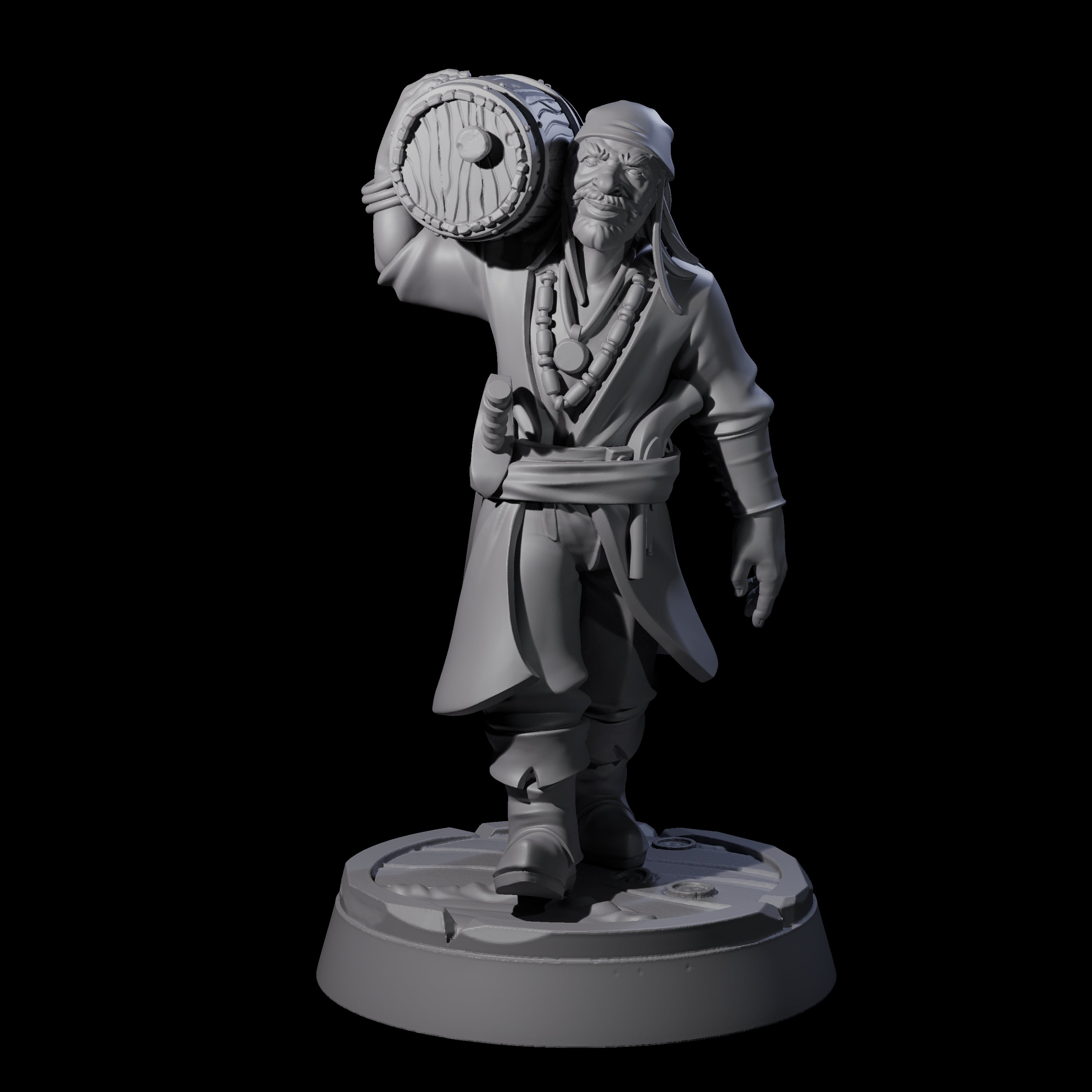 Hauling Human Sailor Miniature for Dungeons and Dragons, Pathfinder or other TTRPGs