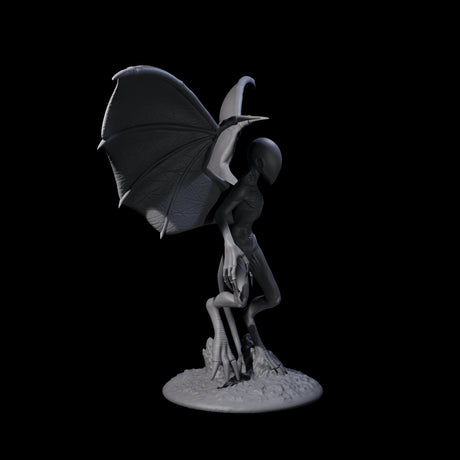 Haunting Nightgaunt A Miniature for Dungeons and Dragons, Pathfinder or other TTRPGs
