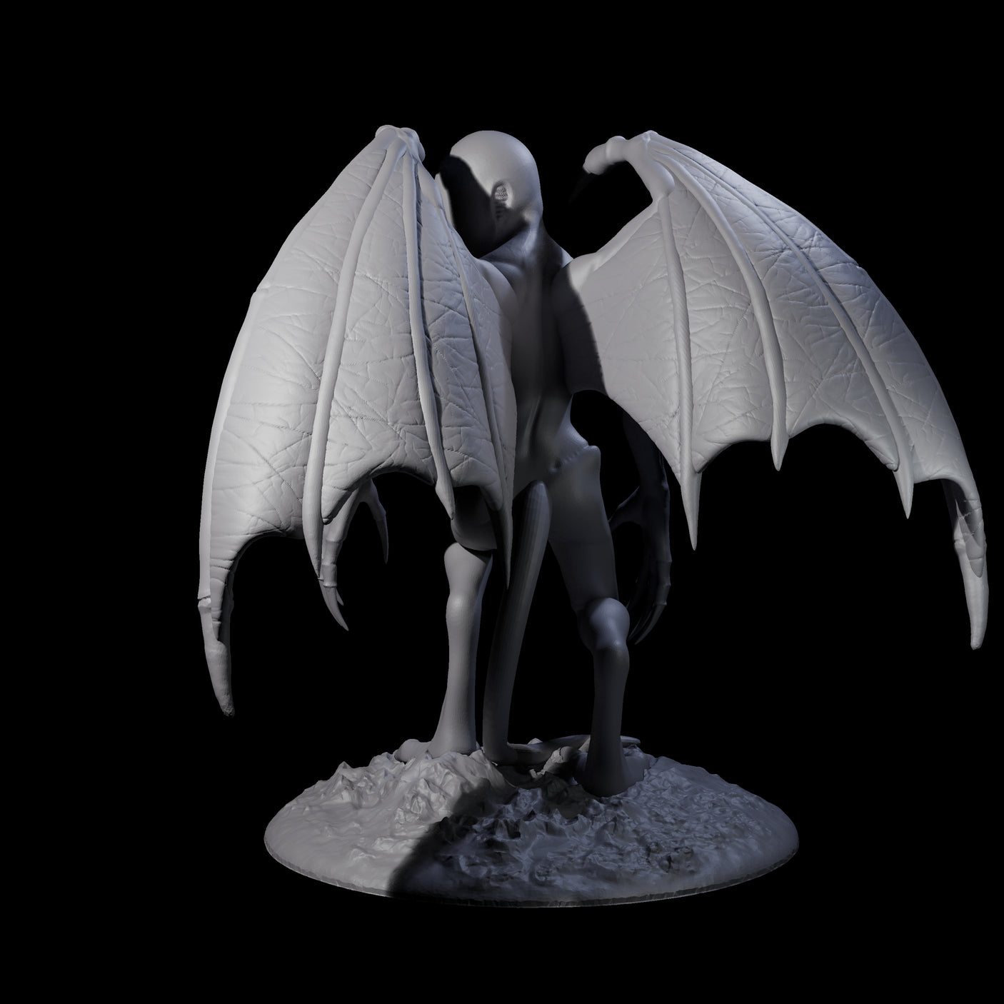 Haunting Nightgaunt C Miniature for Dungeons and Dragons, Pathfinder or other TTRPGs