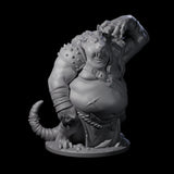 Head Scratching Ratfolk Mutant Miniature for Dungeons and Dragons, Pathfinder or other TTRPGs