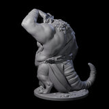 Head Scratching Ratfolk Mutant Miniature for Dungeons and Dragons, Pathfinder or other TTRPGs