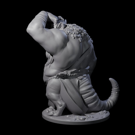 Head Scratching Ratfolk Mutant Miniature for Dungeons and Dragons, Pathfinder or other TTRPGs