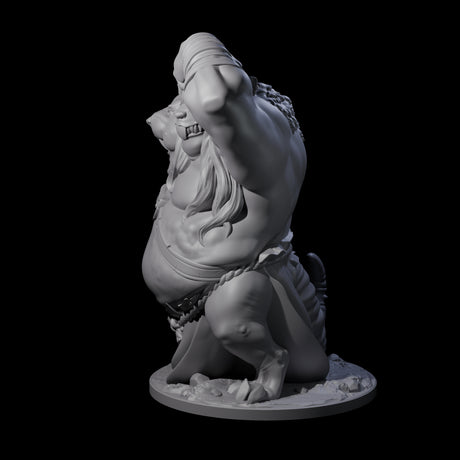 Head Scratching Ratfolk Mutant Miniature for Dungeons and Dragons, Pathfinder or other TTRPGs