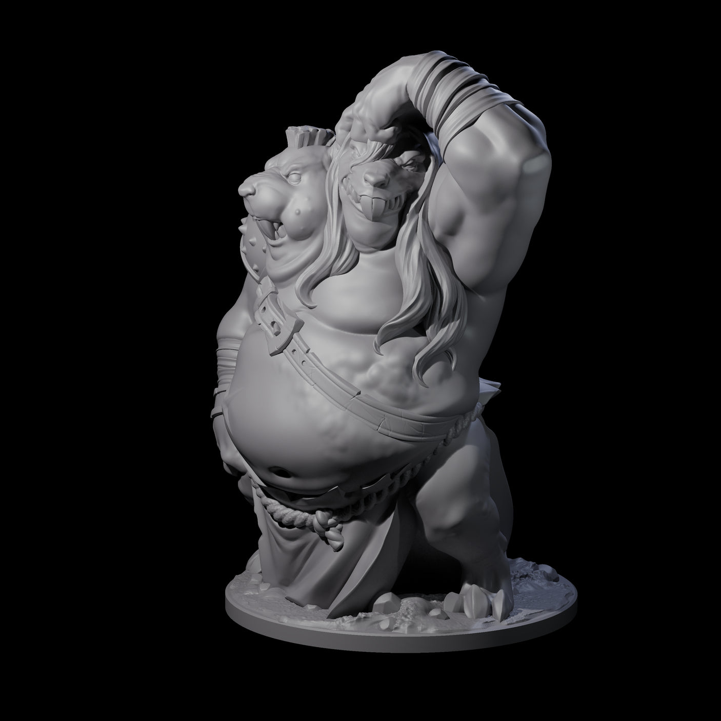 Head Scratching Ratfolk Mutant Miniature for Dungeons and Dragons, Pathfinder or other TTRPGs