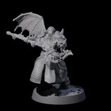 Heavy Armour Half Demon Fighter Miniature for Dungeons and Dragons, Pathfinder or other TTRPGs
