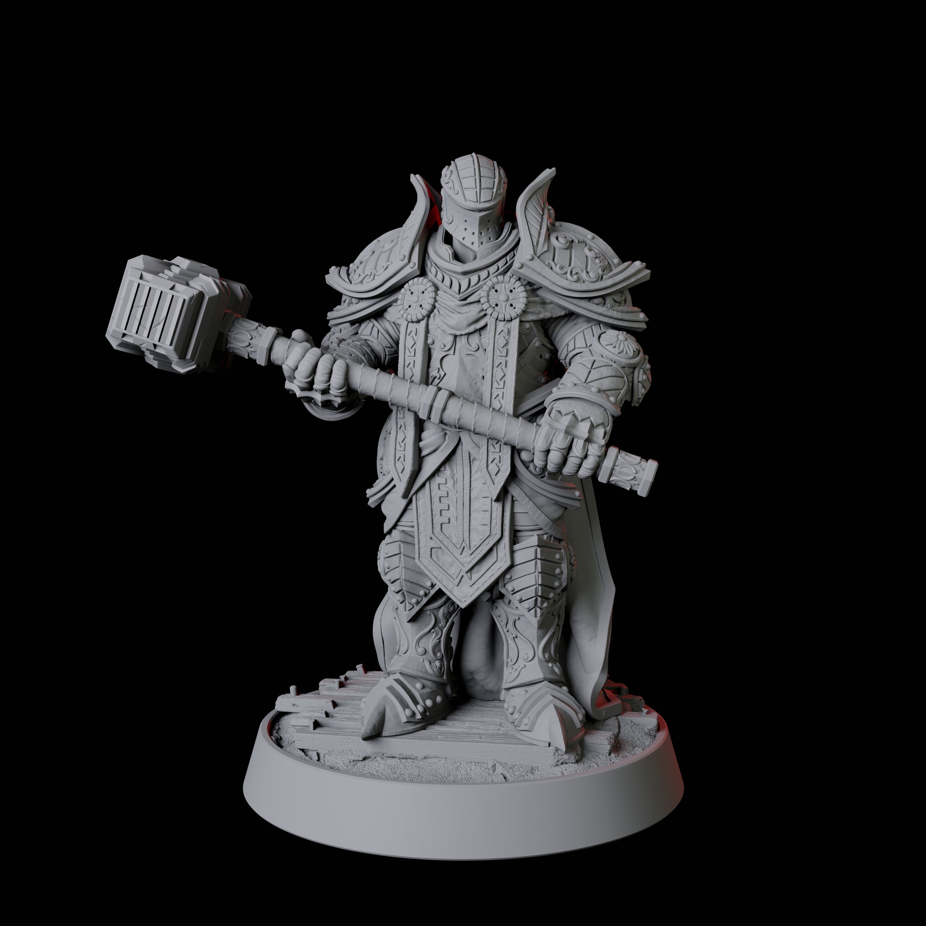 Heavy Armour Paladin Miniature for Dungeons and Dragons